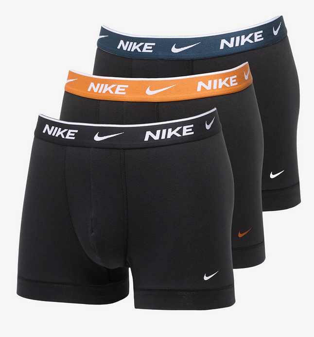 Tre Boxer Uomo Nike Everyday Cotton Stretch - nero