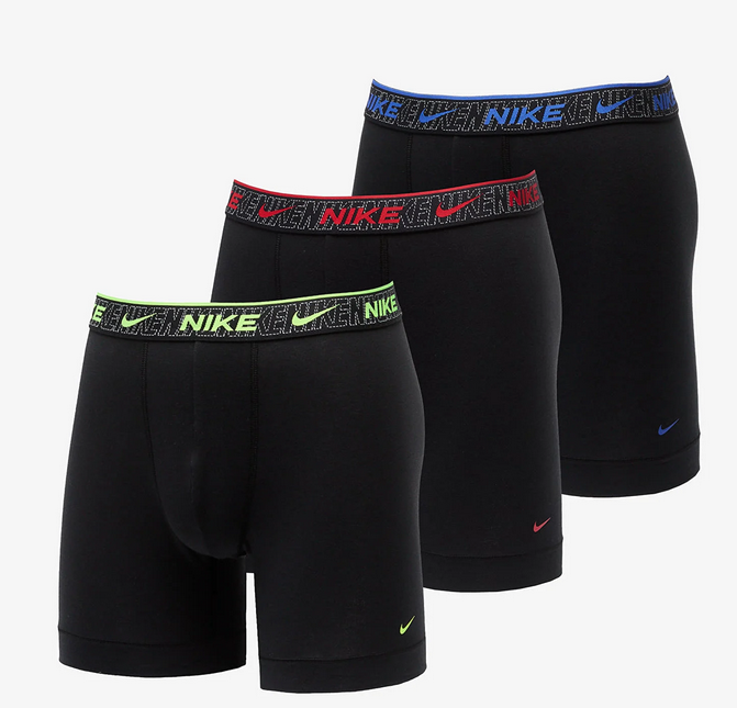 Tre Boxer Uomo Nike Everyday Cotton Stretch - nero