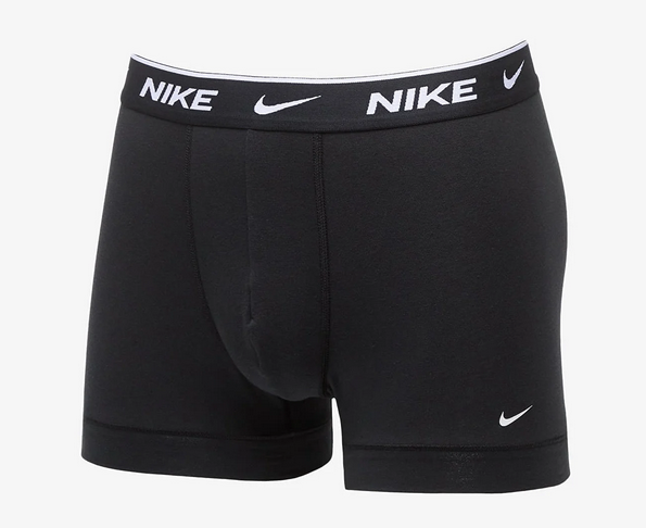 Tre Boxer Uomo Nike Everyday Cotton Stretch - nero