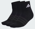 Tre Paia di Calze Adidas 3-Stripes Cushioned alla Caviglia - Nero