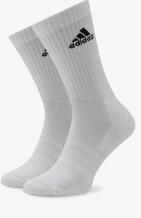 Tre Paia di Calze Adidas Cushioned - Bianco