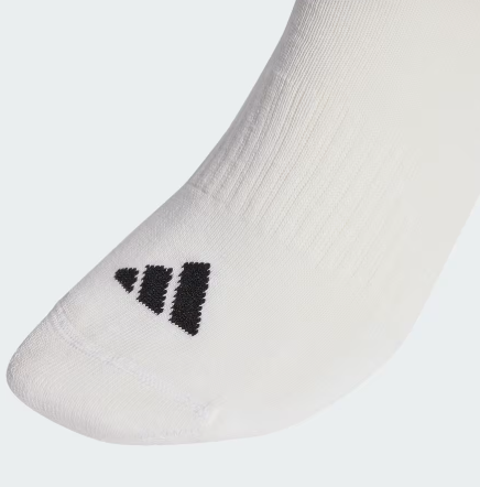 Tre Paia di Calze Adidas 3-Stripes Cushioned Sportswear Crew - Bianco