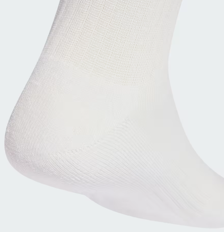 Tre Paia di Calze Adidas 3-Stripes Cushioned Sportswear Crew - Bianco