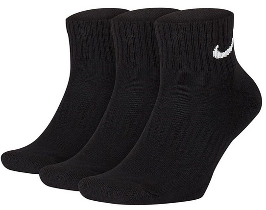 Tre Paia di Calze Nike Everyday Cushion - Nero
