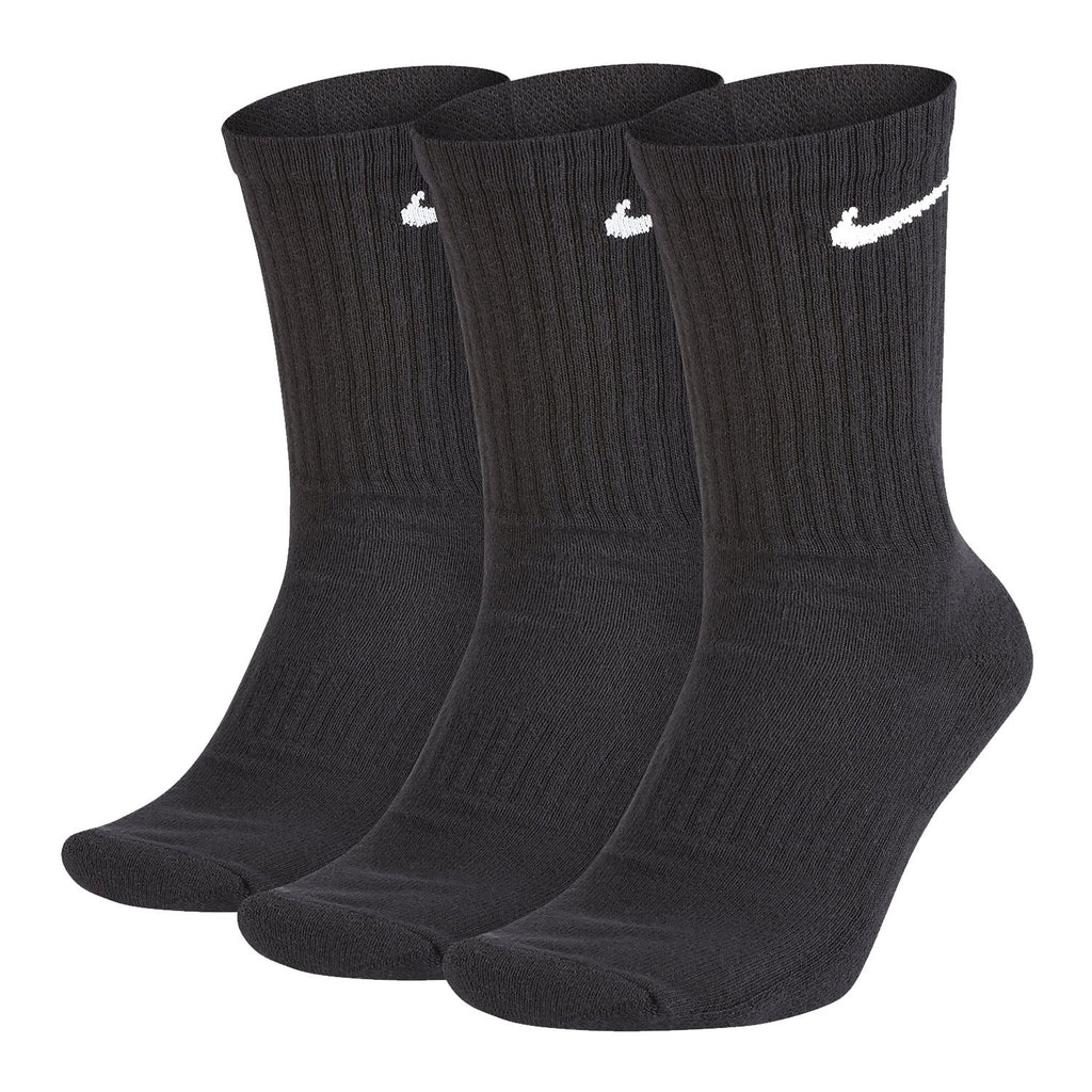 Tre Paia di Calze Nike Everyday Cushioned Crew - Nero