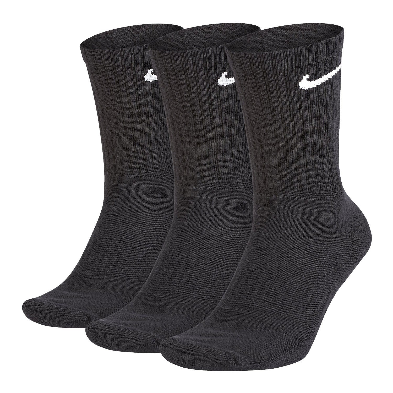 Tre Paia di Calze Nike Everyday Cushioned Crew - Nero