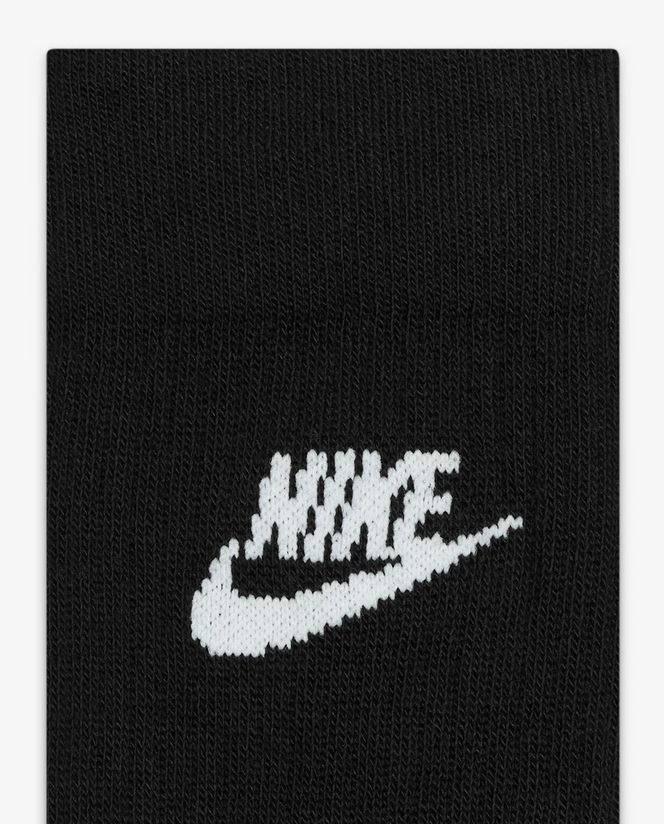 Tre Paia di Calze Nike Sportwear Everyday Essential - Nero