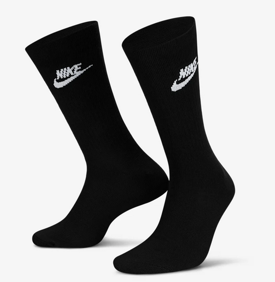 Tre Paia di Calze Nike Sportwear Everyday Essential - Nero