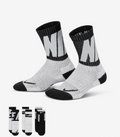 Tre Paia di Calzini Nike Dri-Fit Sport -Nero/Bianco