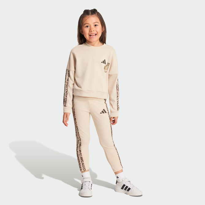 Tuta Bambina Adidas ANIMALIER- Beige