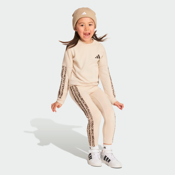 Tuta Bambina Adidas ANIMALIER- Beige