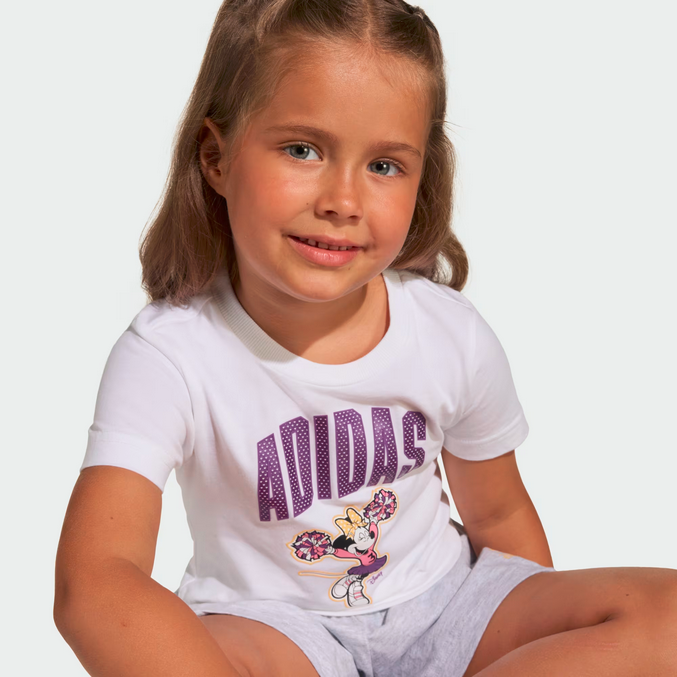 Tuta Bambina Adidas DISNEY MINNIE MOUSE  - Bianco/Grigio