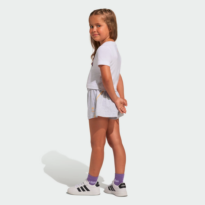 Tuta Bambina Adidas DISNEY MINNIE MOUSE  - Bianco/Grigio