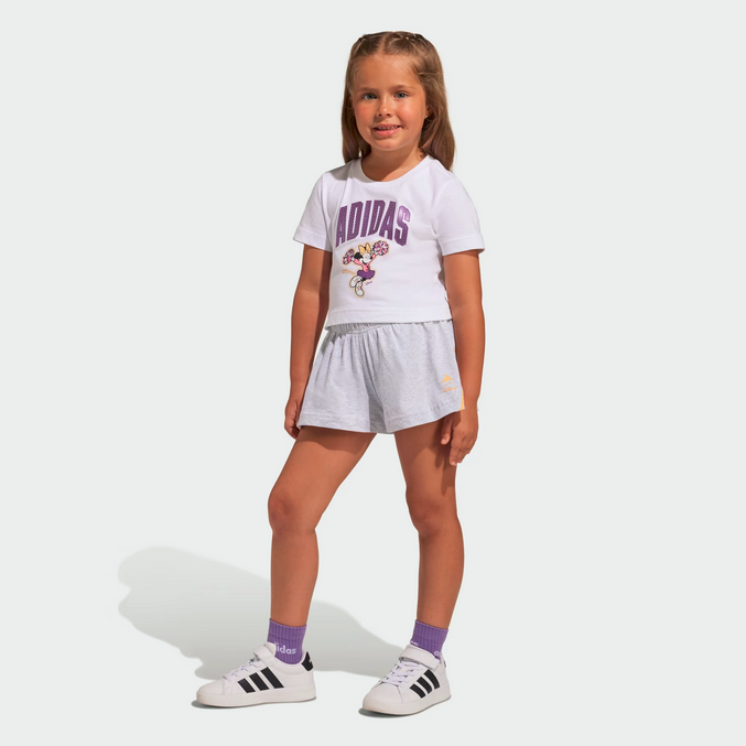 Tuta Bambina Adidas DISNEY MINNIE MOUSE  - Bianco/Grigio
