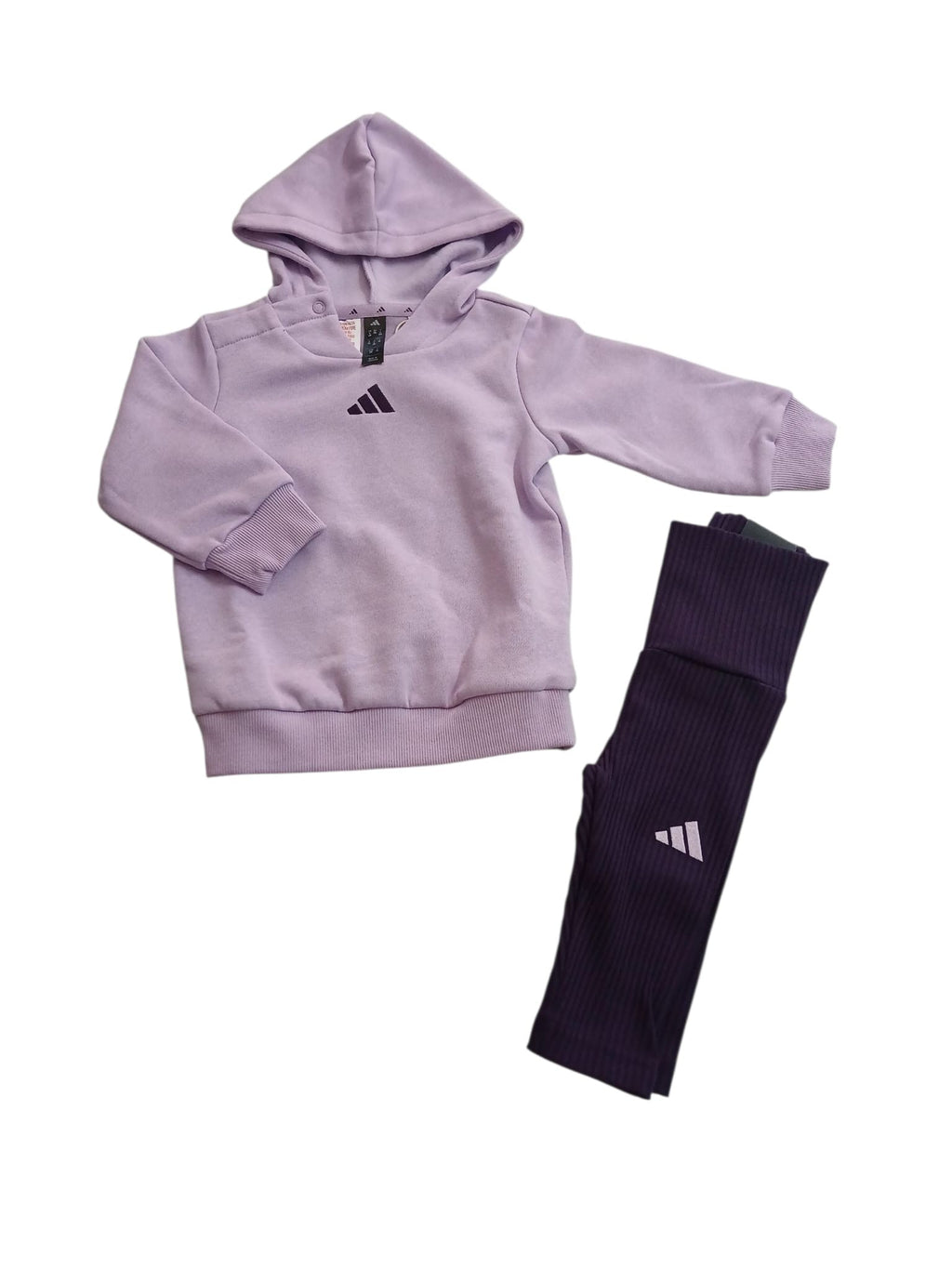 Tuta Bambina Adidas Hooded Fleece Jogger - Viola