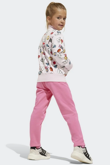 Tuta bambina Adidas Seasonal Essentials - Rosa