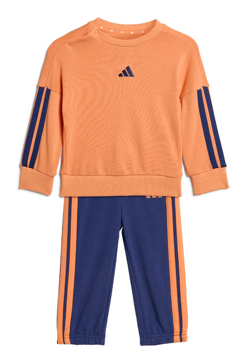 Tuta Bambino Adidas 3-Stripes - Arancio/Blu
