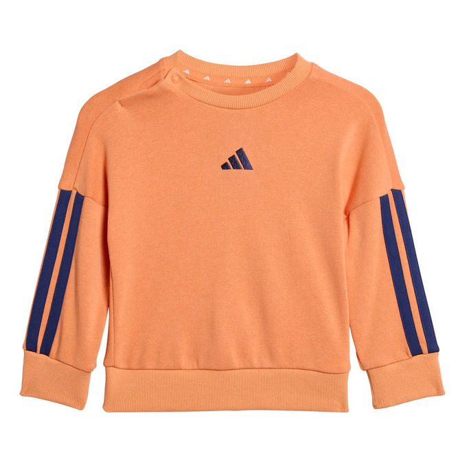Tuta Bambino Adidas 3-Stripes - Arancio/Blu