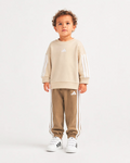 Tuta Bambino Adidas 3-Stripes - Beige/Marrone