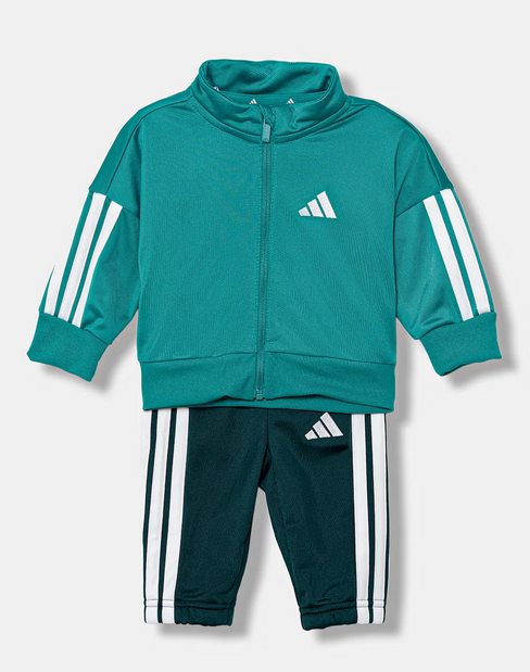 Tuta Bambino Adidas Essentials 3-Stripes - Verde