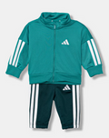 Tuta Bambino Adidas Essentials 3-Stripes - Verde