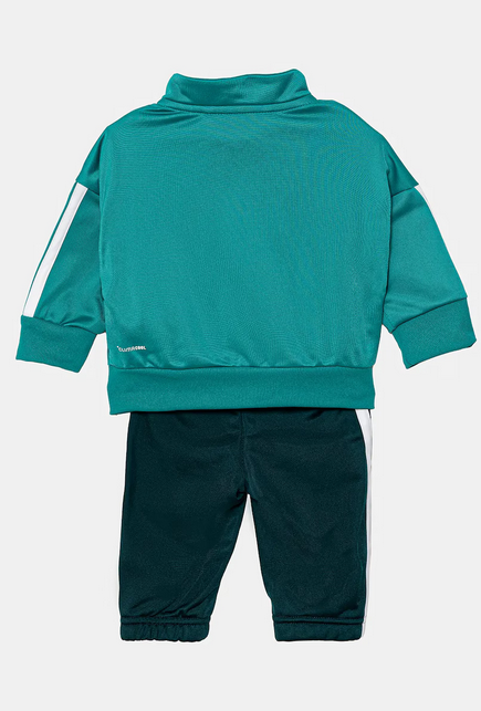 Tuta Bambino Adidas Essentials 3-Stripes - Verde