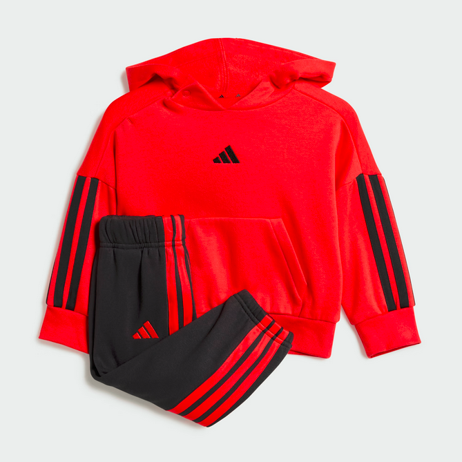 Tuta Bambino Adidas Essentials - Rosso/Nero