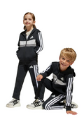 Tuta Unisex Adidas Essentials Tiberio 3-Stripes - Nero/Grigio