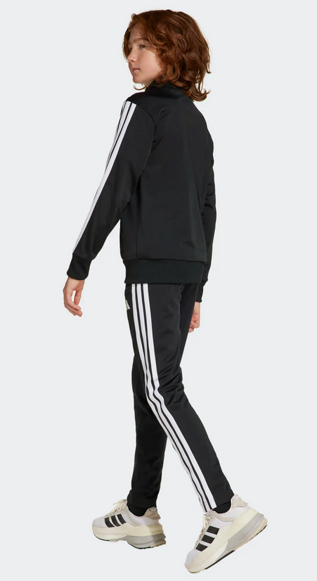 Tuta Unisex Adidas Essentials Tiberio 3-Stripes - Nero/Grigio