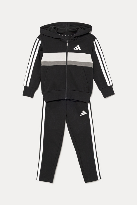 Tuta Unisex Adidas Essentials Tiberio 3-Stripes - Nero/Grigio