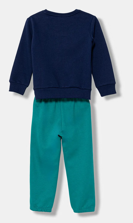 Tuta Bambino Adidas Essentials - Verde/Blu