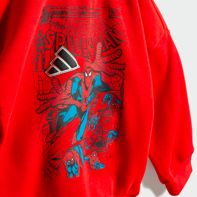 Tuta Bambino Adidas Marvel Spider-Man - Rosso/Nero
