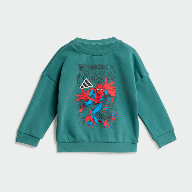 Tuta Bambino Adidas Marvel Spider-Man - Verde/Nero