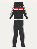 Tuta Bambino Adidas Tiberio Essentials 3-Stripes - Nero