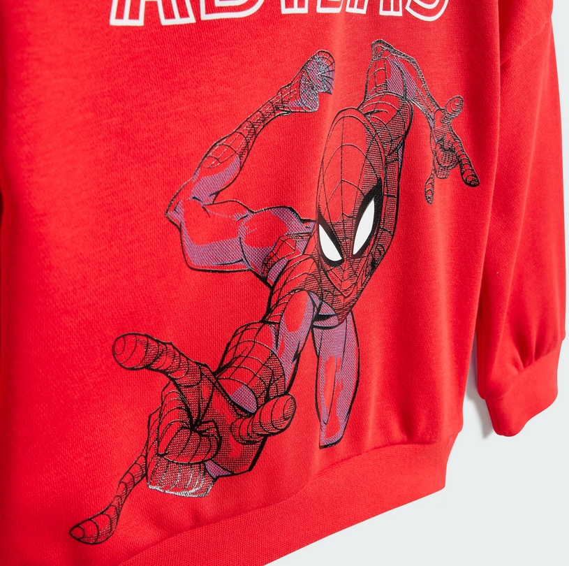 Tuta bambino Adidas x Marvel Spider-Man  - Nero/Rosso