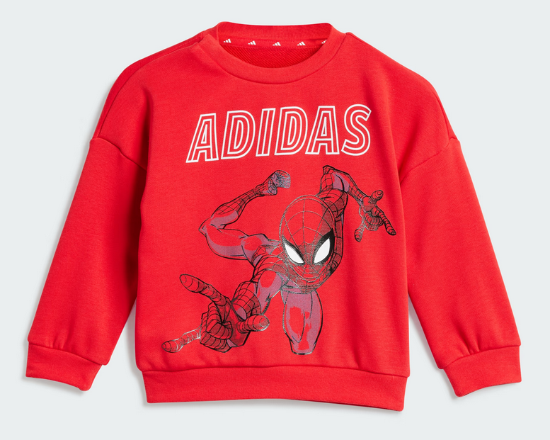 Tuta bambino Adidas x Marvel Spider-Man  - Nero/Rosso