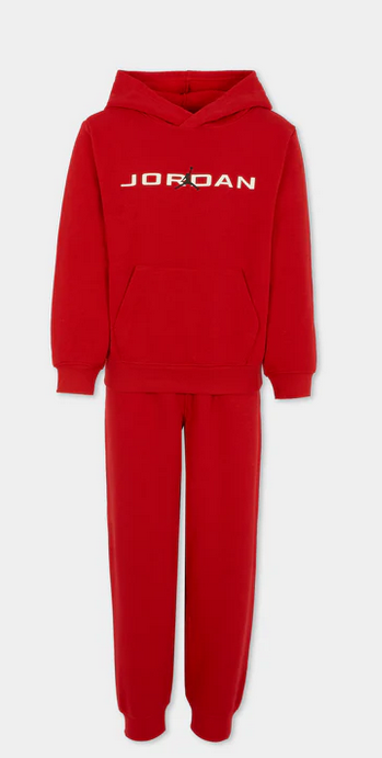 Tuta Bambino Jordan Baseline - Rosso