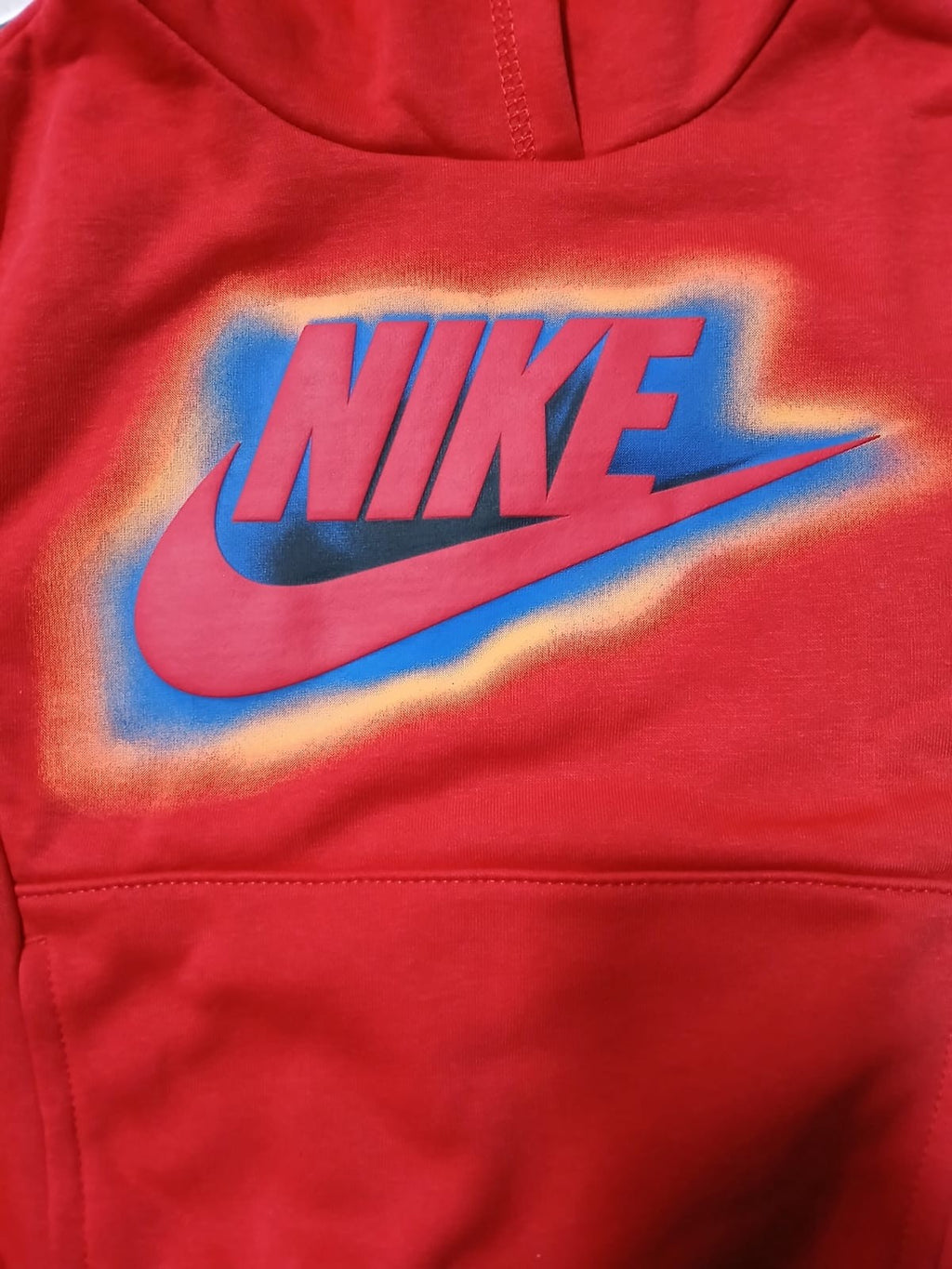 Tuta bambino Nike Fleece - Rosso/Nero
