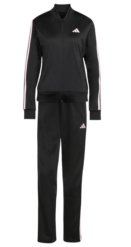 Tuta Donna Adidas Essential 3-Stripes - Nero/Rosa