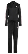 Tuta Donna Adidas Essential 3-Stripes - Nero/Rosa