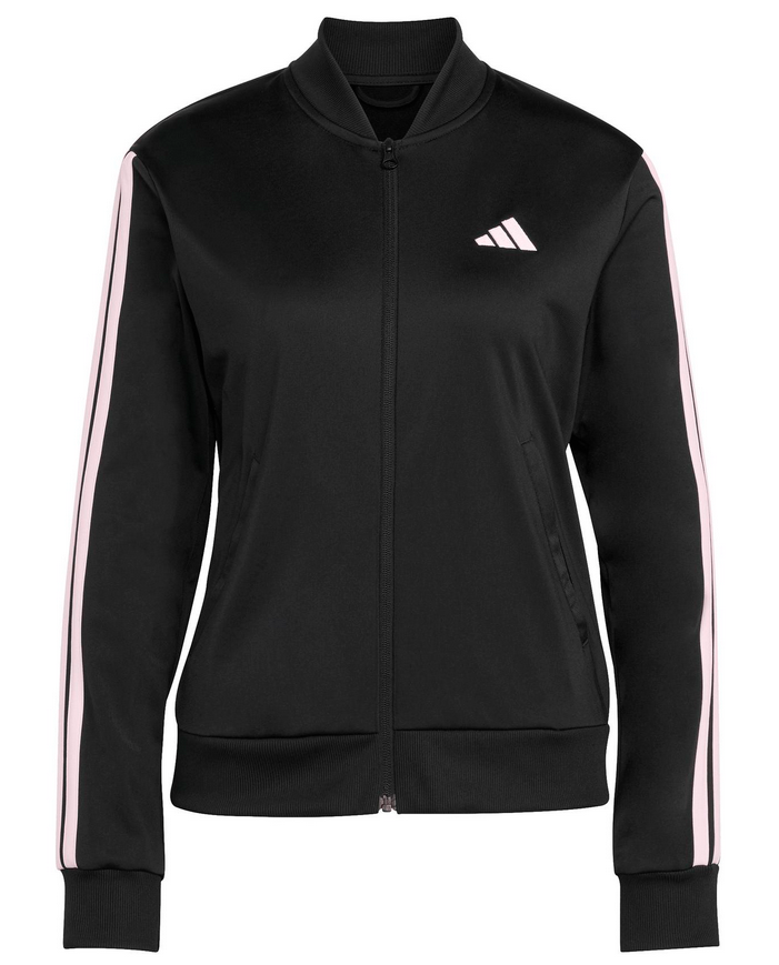 Tuta Donna Adidas Essential 3-Stripes - Nero/Rosa