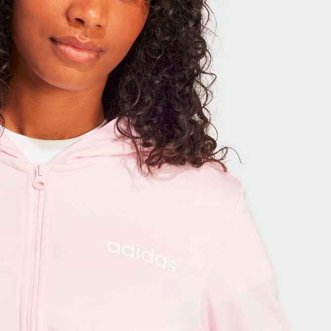 Tuta Donna Adidas Essentials Linear - Rosa/Nero