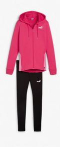 Tuta donna Puma Mettallic - Fucsia/Nero