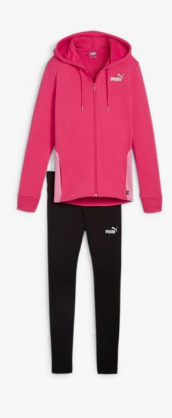 Tuta donna Puma Mettallic - Fucsia/Nero
