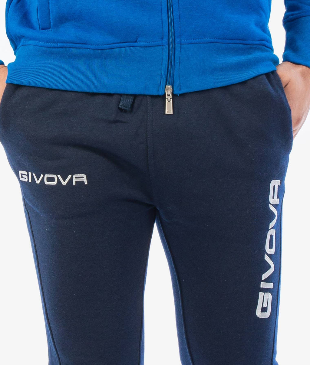 Tuta Uomo Givova King Felpata Azzurro Blu