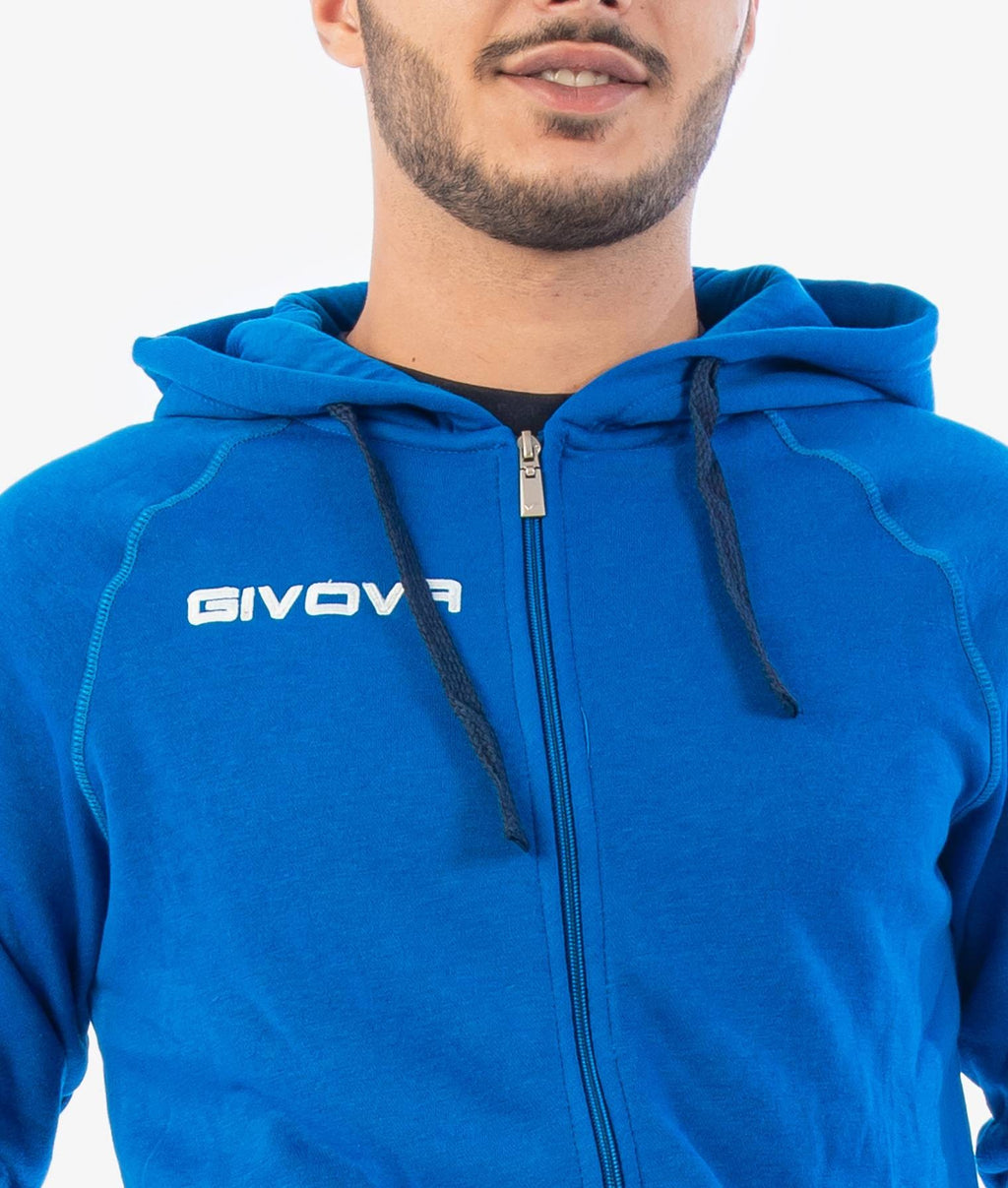 Tuta Uomo Givova King Felpata Azzurro Blu