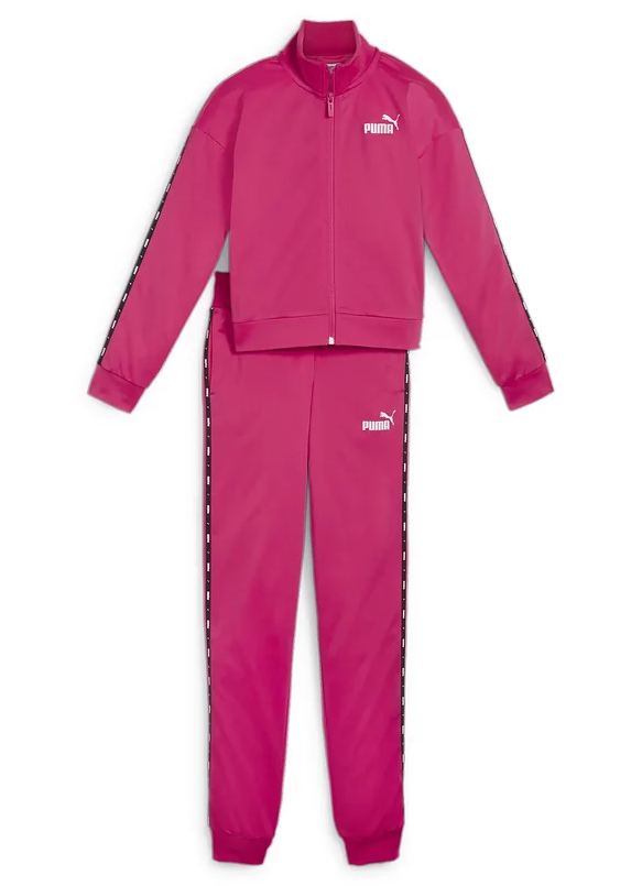Tuta ragazza Puma Essentials Tape - Fucsia