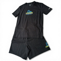 Tuta Ragazzo Converse GLOBE FRONTBACK - NERO
