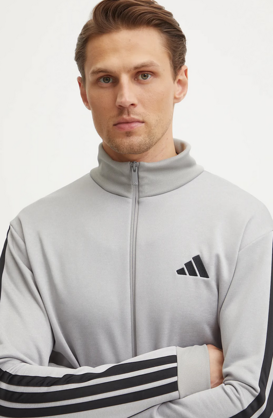Tuta Uomo Adidas 3 Stripes - Grigio/Nero
