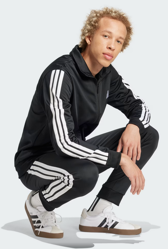Tuta Uomo Adidas 3-Stripes - Nero